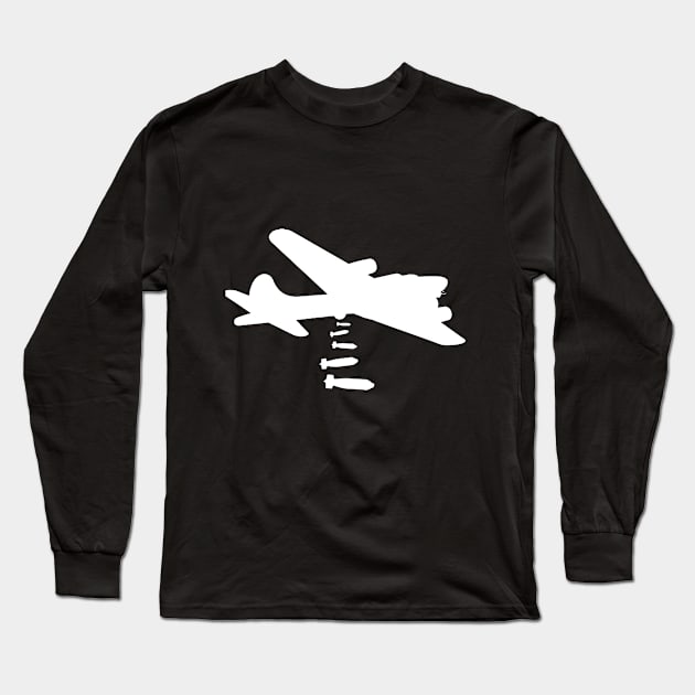 Withe bomber Long Sleeve T-Shirt by DrTigrou